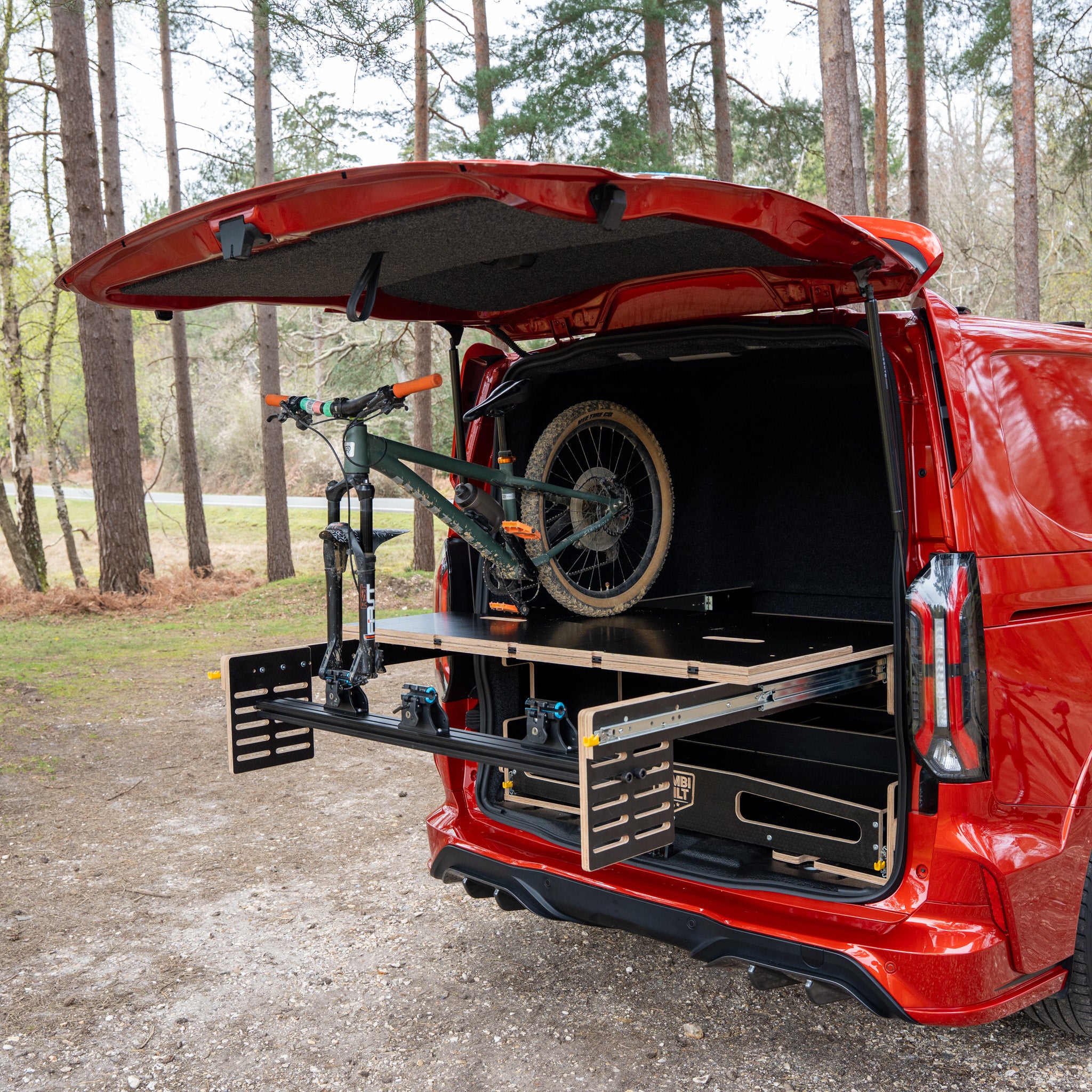 KombiBuilt Modular Van Drawer System – VW T7 &amp; Ford Transit Custom (2024+)